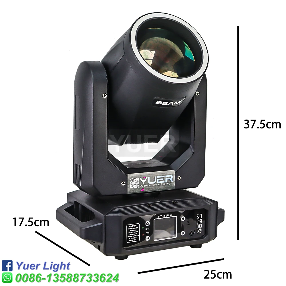 4 ชิ้น 200 วัตต์ LED แหวน Beam Spot Moving Head Light 18 หมุนปริซึม Rainbow Effect DMX512 Disco Party Club Stage ไฟ