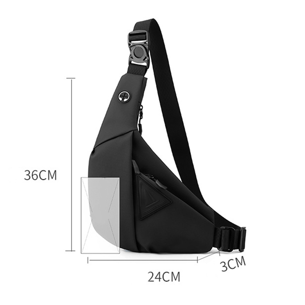 Men's Crossbody Sling Bag Waterproof Large Capacity Shoulder Bag For Outdoor