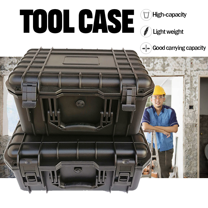 Waterproof Hard Carry Case Bag Tool Case with Sponge Storage Box Suitcase Precision Instrument Safety Tool Box Hardware Toolbox