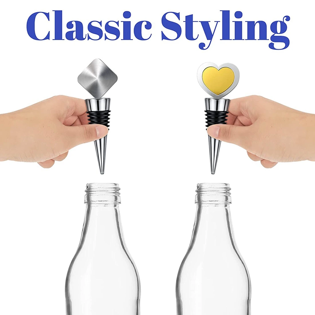 16 Pieces Metal Cork Blank Wine Cork Kit Reusable Wine Cork Insert Set Hardware for Wedding Wine Party Bar DIY Turning