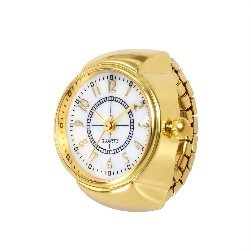 Reloj de cuarzo para amantes creativos, tendencia de moda, reloj de anillo para hombre, reloj de dedo con temperamento Simple y versátil