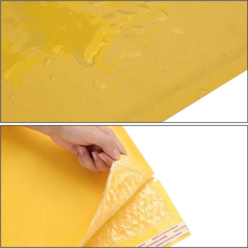 100PCS/Lot Kraft Paper Bubble Envelopes Bags Different Specifications Mailers Padded Shipping Envelope With Bubble Mailing Bag