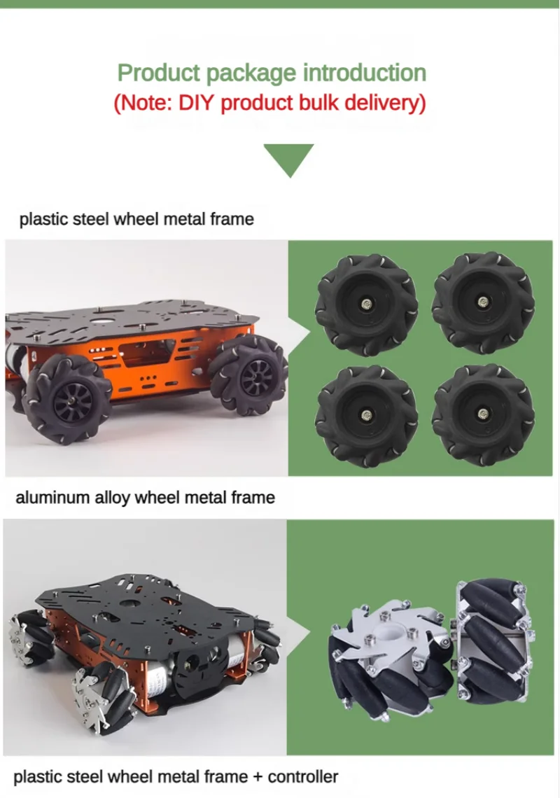 8-20Kg Belasting RC Tank Smart Mecanum Wiel Robot Auto Voor Arduino Robot DIY Kit Met 12V Encoder Motor Ps2 Handvat Project Starter