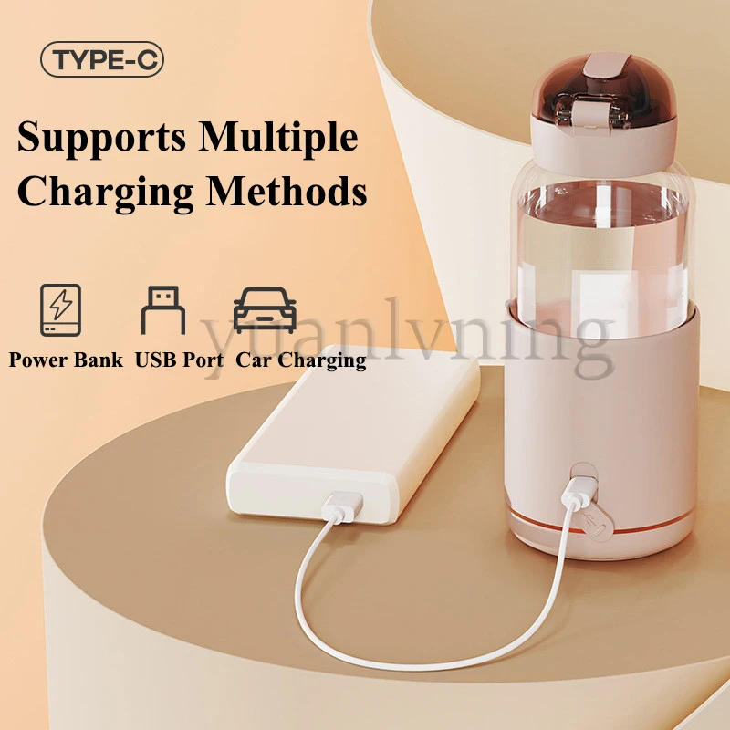 Copo de água termostático de 300ml para bebê, garrafa quente portátil inteligente com display de temperatura, carga usb, copo de aquecimento sem fio