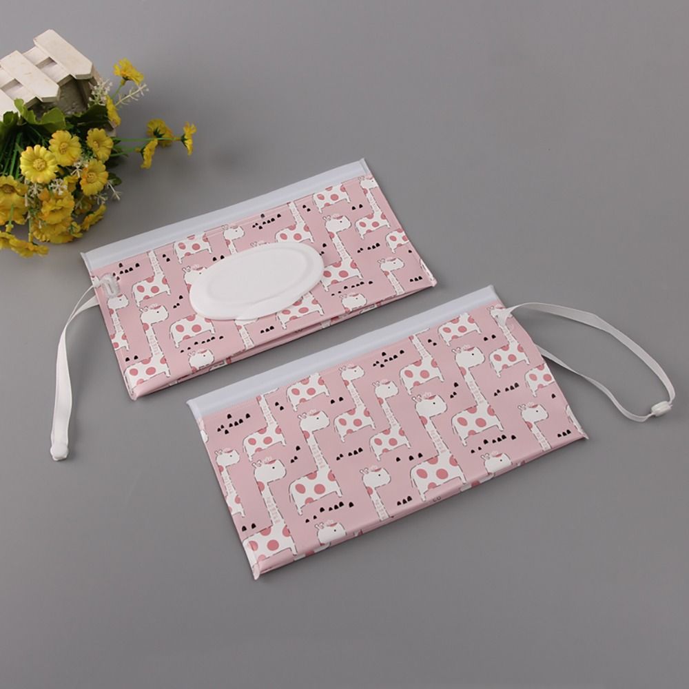 Útil portátil flip capa de transporte caso carrinho acessórios bolsa cosmética toalhetes titular caso toalhetes molhados saco caixa tecido