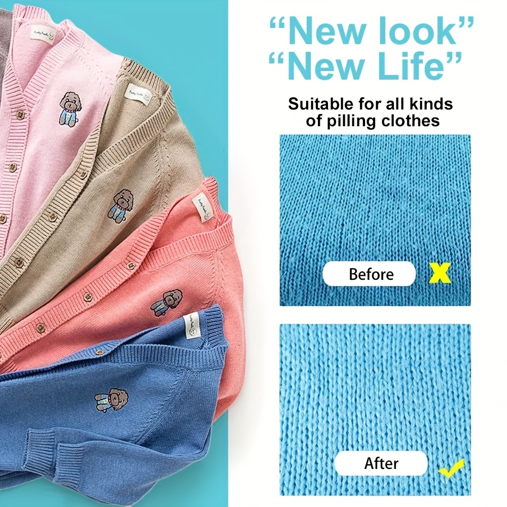 Removedor de fiapos elétrico - Aparador de bolas de cabelo alimentado por bateria para roupas e móveis - remove facilmente fiapos e bolas de cabelo