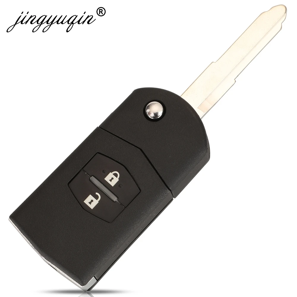 Jingyuqin SKE126-01 llave remota de coche con tapa de 2/3 botones para MAZDA 2 M2 Demio / 3 M3 Axela/5 M5 Premacy / 6 M6 Atenza 8 M8 MPV CX7