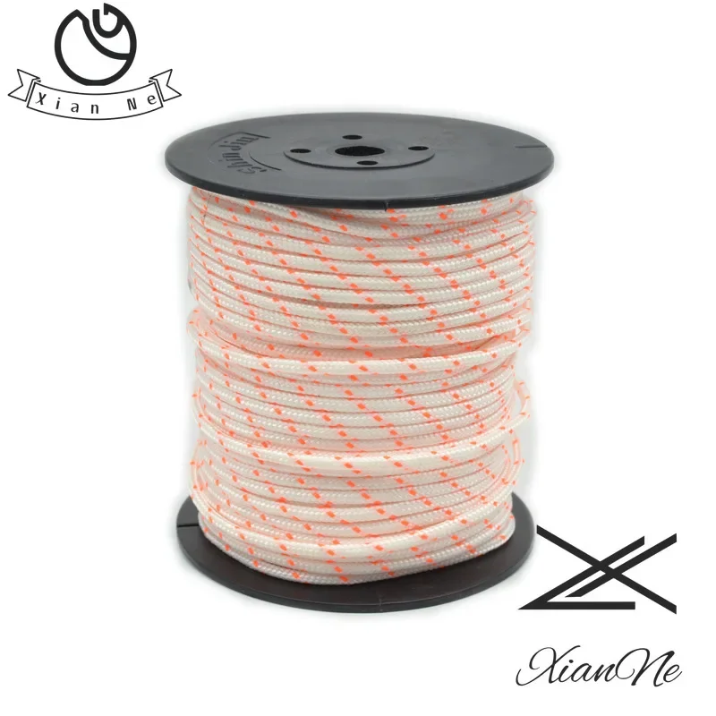 50m*3mm Nylon Pully Starter Rope Recoil Engine Start String For CG430 520 Lawnmower Grass Trimmer Chainsaw Engine Parts