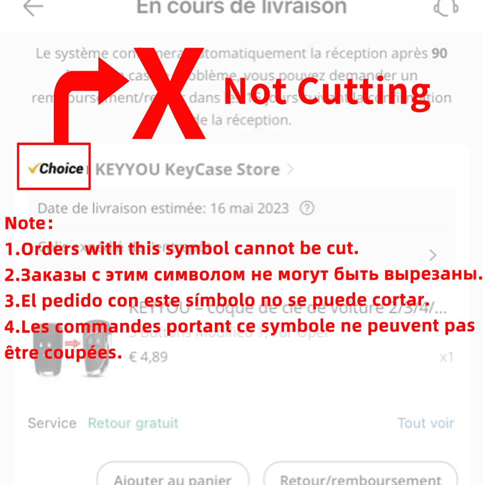 KEYYOU Extra Fee For CNC Cutting Cut Key Blade Service Please Contact With Us Before Purchase Thanks