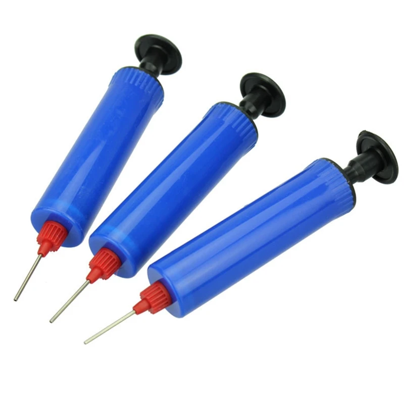Portátil mini mão bomba de bolas de ar inflator kit inflável com agulha para bolas de vôlei de futebol de basquete