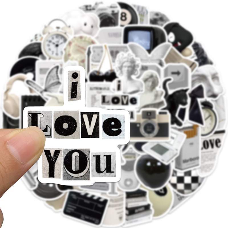 10/30/61 Chiếc Đơn Giản Điêu Khắc PVC Đồ Bộ Miếng Dán Dính Chắc Thẩm Mỹ Trang Trí Scrapbook Tự Làm Con Điện Thoại Văn Phòng Phẩm Cung Cấp