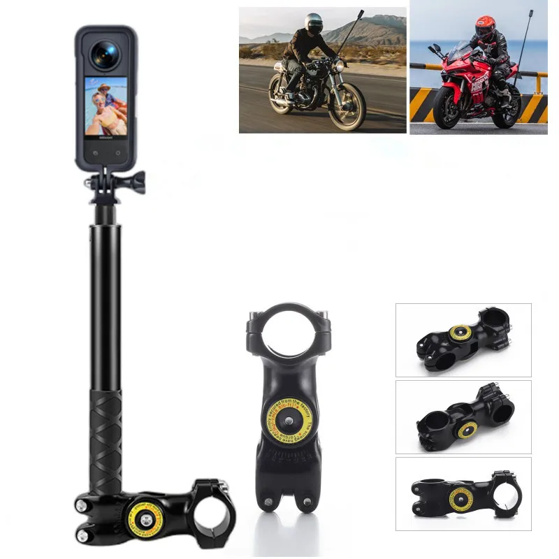 Soporte para bicicleta y motocicleta Insta360 X3 X4, palo Selfie Invisible para GoPro13 12 11 DJI Action 3 4 5, accesorios para cámaras