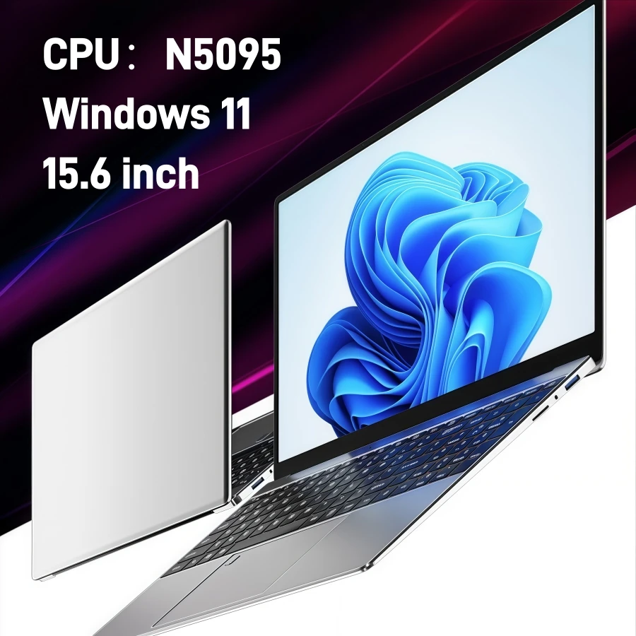15,6" Intel N5095 gaming-laptops draagbare notebook pc IPS 16GB 32GB DDR4 512GB 1TB SSD Windows11 Verlicht toetsenborddeals