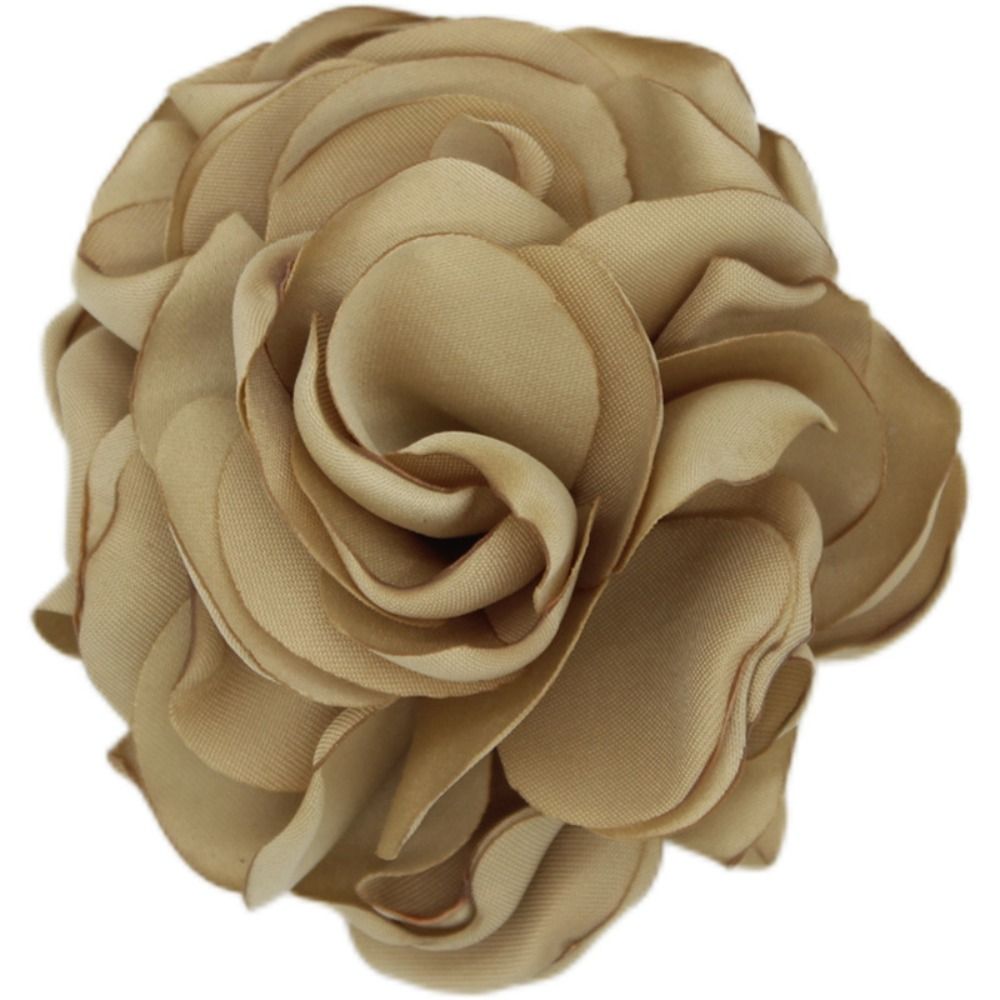 Mode Stoff große Rose Blume Brosche Stoff Kunst handgemachte Blumen Brosche Anstecknadeln Abzeichen Kleid Anzug Corsage Hochzeits feier Schmuck