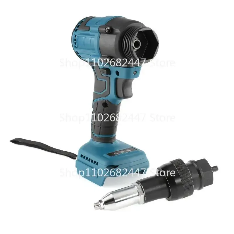 Cordless Electric Riveter Gun Brushless Power Tools Screwdriver 2.4-4.8mm With LED Light For Makita 18V Battery (Not Included)