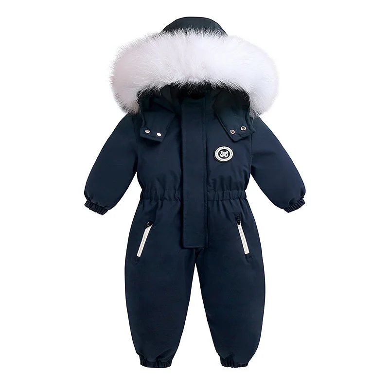 Зимний лыжный костюм до 30 градусов, бархатный детский комбинезон, комбинезоны для мальчиков, теплая детская одежда для маленьких девочек, детская одежда, пальто, пальто