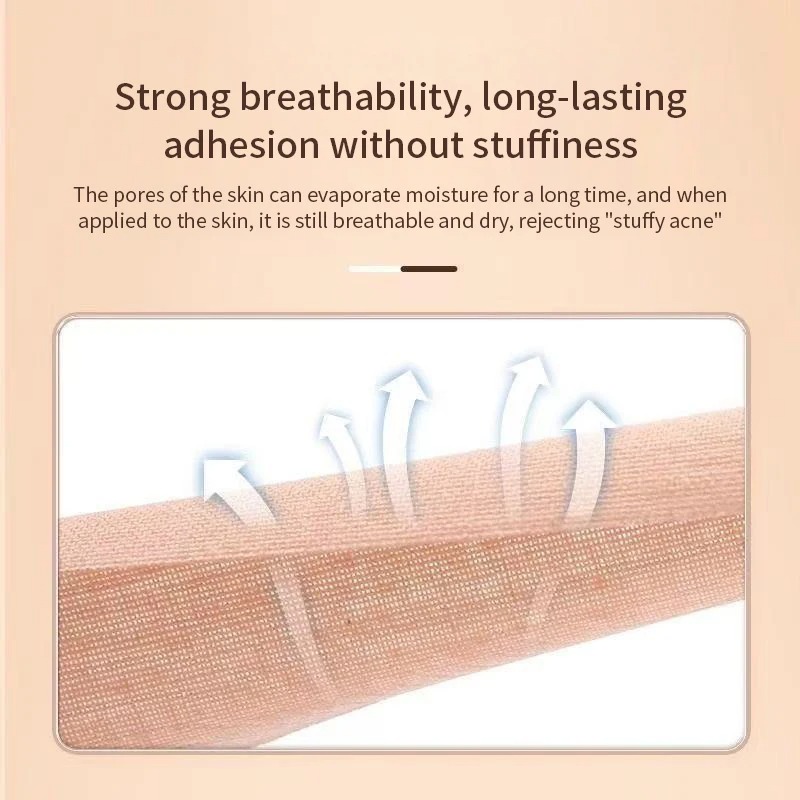 Cinta de levantamiento facial de 5M, cinta de kinesiología de algodón para levantamiento de área de ojos y cuello, transpirable, impermeable y cómoda