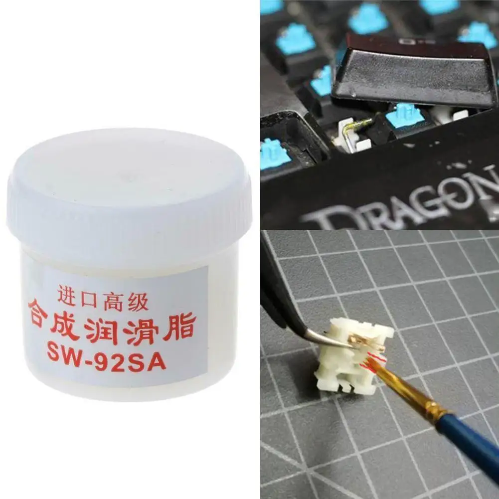 Película de fijación de aceite lubricante de grasa sintética blanca, engranaje de teclado de plástico, cojinete de grasa lubricante, impresoras, accesorios de rodamiento