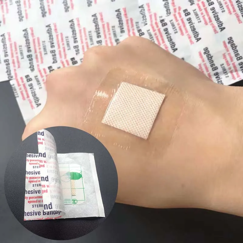 50 SZTUK Przezroczysty PU Wodoodporny Plaster na Rany Samoprzylepny Bandaż Ochronny Naklejka do Pierwszej Pomocy na Zewnątrz i w Domu 38*38mm
