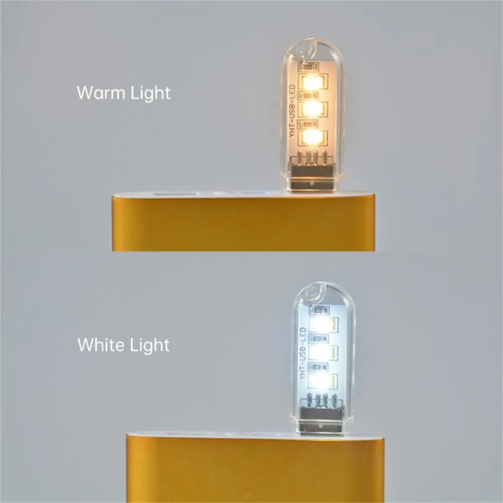 Mini luz Led Usb portátil DC5V lámpara de lectura ultrabrillante para libros 2/3/8/24 luces LED para banco de energía PC portátil iluminación para Notebook