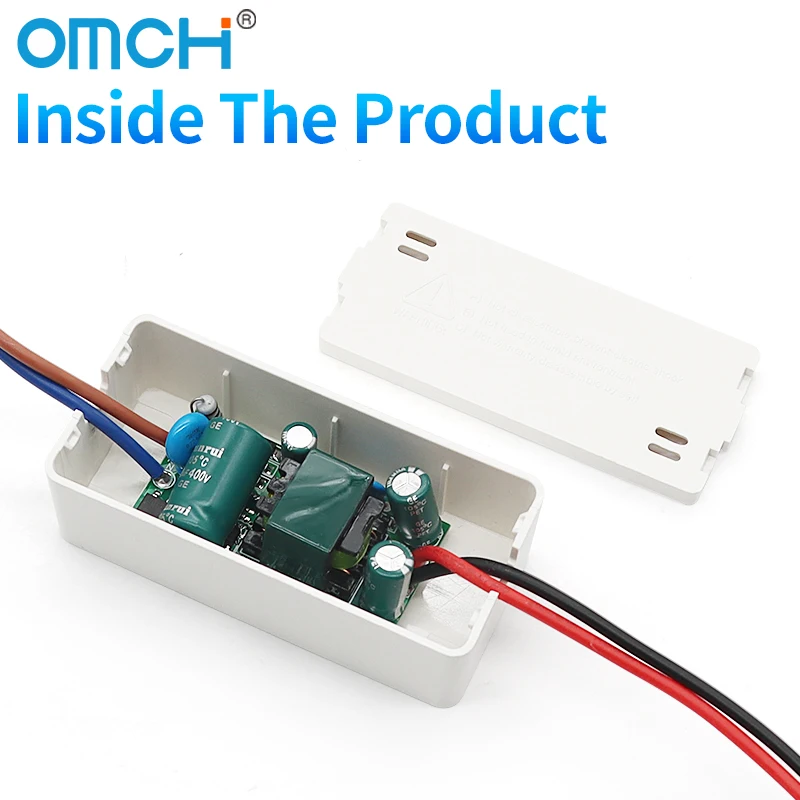 OMCH Isolated LED Driver Power Supply5W 12W 24W 5V 9V 12V 24V Adjustable Constant Voltage Current 0.5A 1A Lighting Transformer