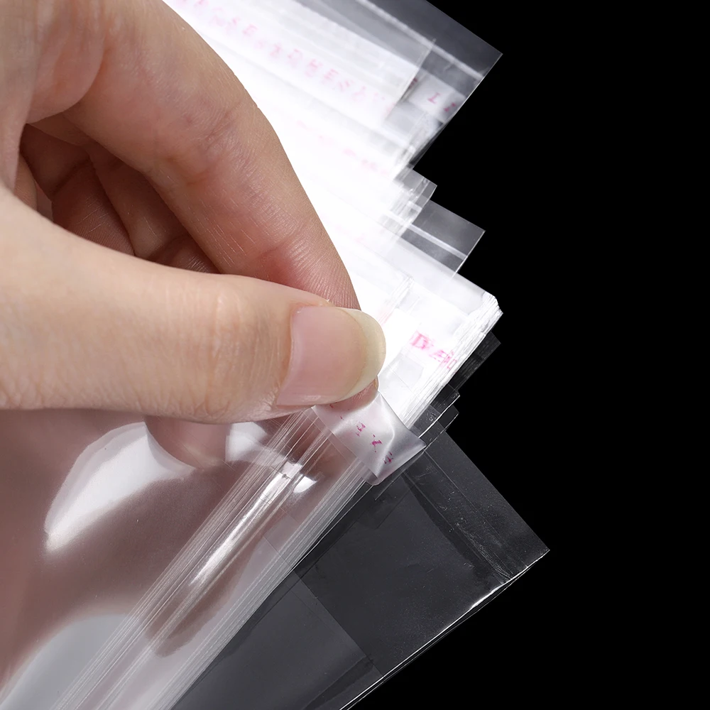 100 ชิ้น/ล็อตรุ่นต่างๆ Resealable ถุงพลาสติก Opp โปร่งใส Self Adhesive Seal เครื่องประดับทํากระเป๋า