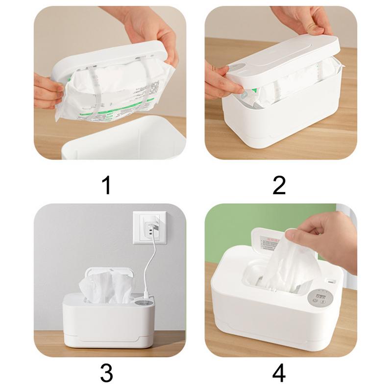 USB Portable Baby Wipe Warmer Heater Wet Towel Dispenser Napkin Heating Box Home/Car Use mini Wipe Warmer Case Disinfecting Wipe