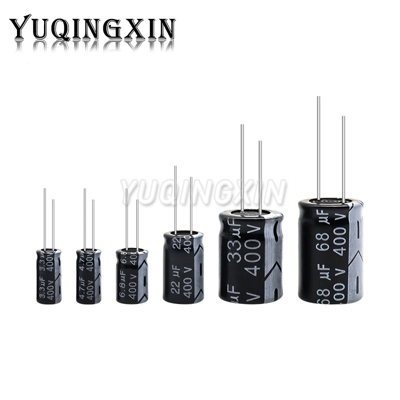 Condensador electrolítico de aluminio 10V 16V 25V 35V 50V 400V 450V 470UF 100UF 220UF 330UF 470UF 680UF 1000UF 47UF 10UF 22UF 0,47UF