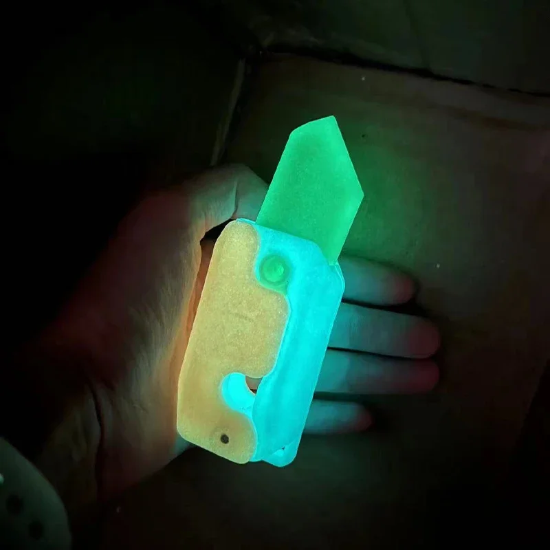 3D แครอทแรงโน้มถ่วงมีด Fidget ของเล่นเด็ก Decompression Push Card ของเล่นขนาดเล็ก 3D การพิมพ์พลาสติกแครอทมีด Dropshipping