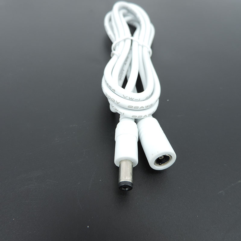 แหล่งจ่ายไฟ DC สายไฟต่ออะแดปเตอร์หญิงชายปลั๊ก 12V 5.5 มม.x 2.1 มม.สําหรับ Strip Light กล้องวงจรปิดกล้อง