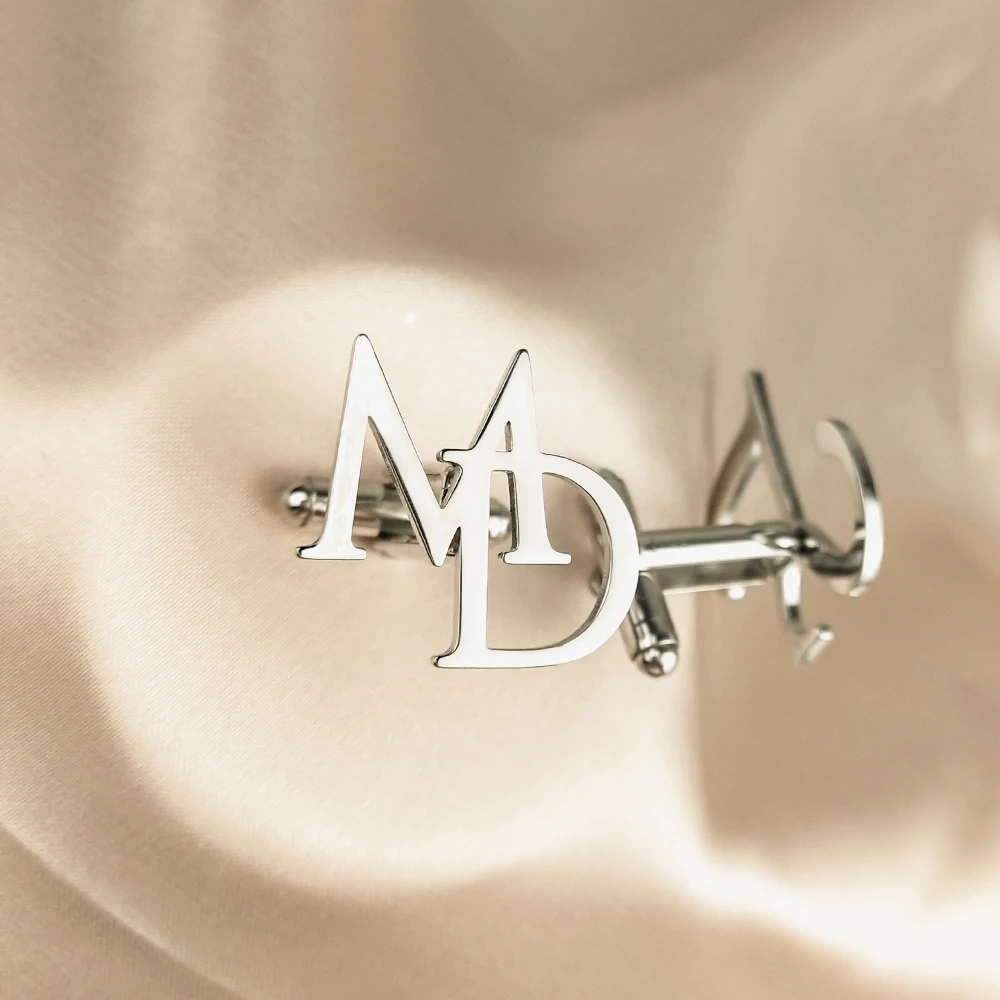 Gemelos con iniciales personalizadas para hombre, botones para traje de novio de boda, gemelos de caballero, gemelos personalizados para accesorios de hombre