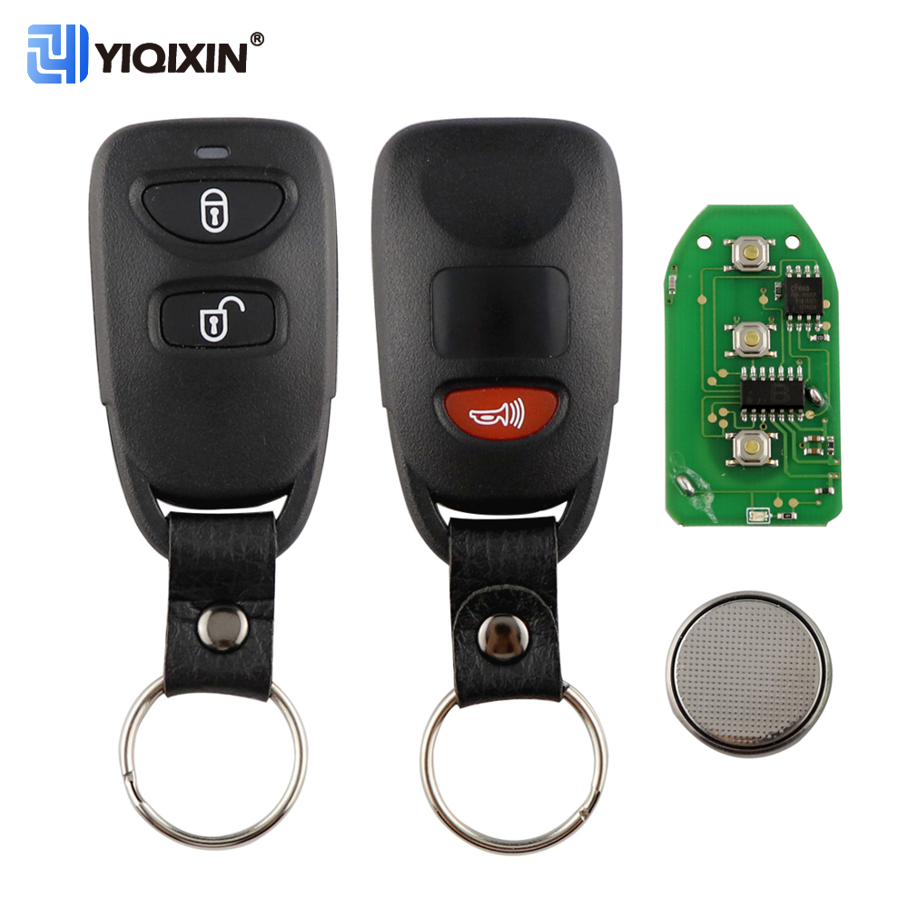 YIQIXN 3 botones 433mhz llave remota de coche para Kia Carens para Hyundai Tucson Santa Fe Elantra 2005 - 2011 sin logotipo Fob FCC 954112 B20