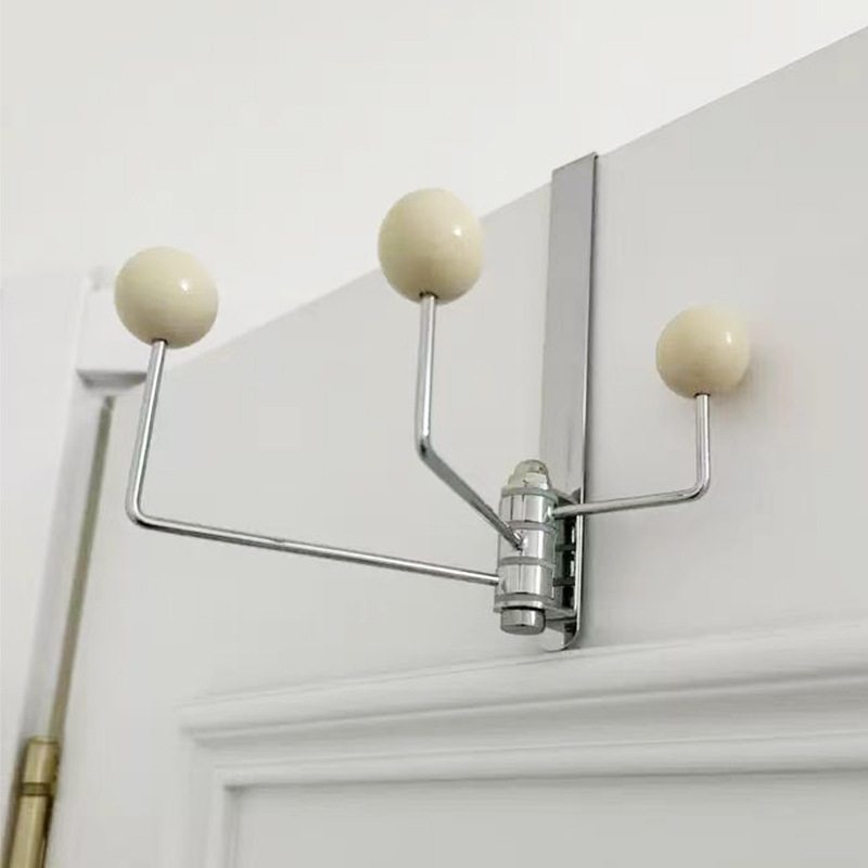 Hall de entrada móveis cabide parede gancho ferro ins decoração retro banheiro quarto porta volta gancho criativo creme