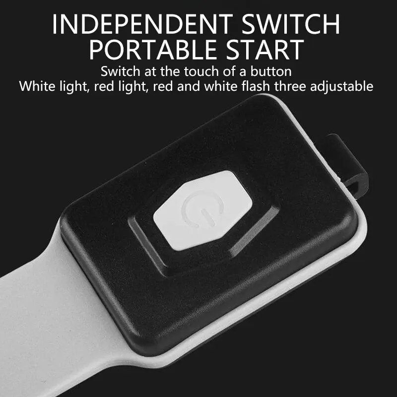 COB LED Braçadeira Luz 350mAh 500LM Esporte Noite Correndo Aviso Braço Perna Pulseira Luz Tipo-C USB Recarregável IPX4 À Prova D 'Água