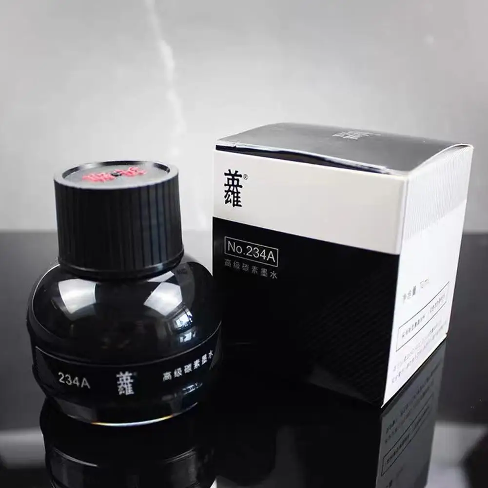 1 butelka YingXiong czarny 70ml pióro wieczne atrament do napełniania długopis atrament atramenty wieczne jakość kaligrafia pisanie wysokiej jakości artykuły papiernicze