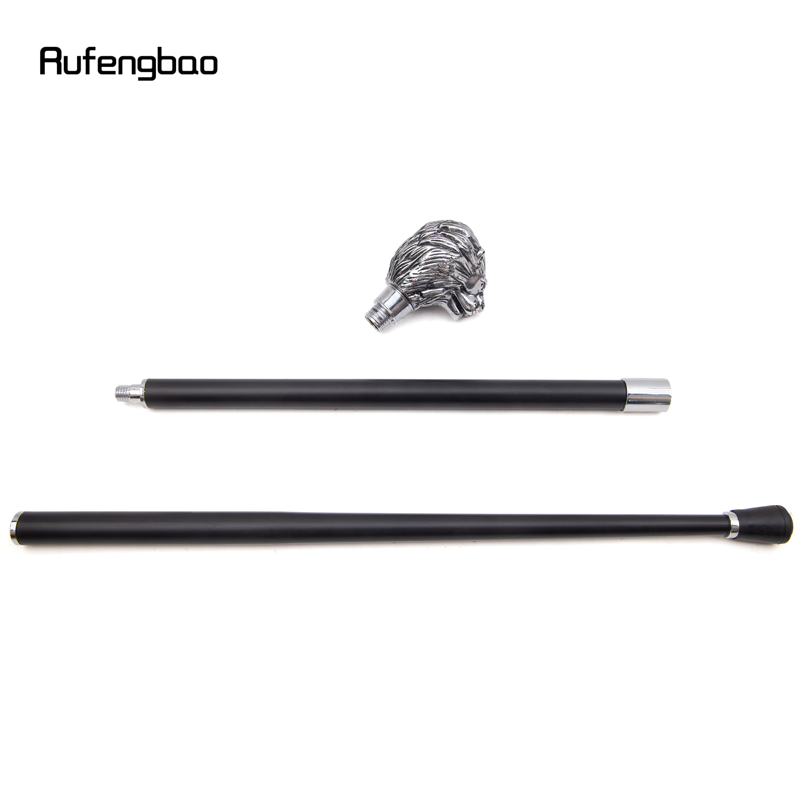 Cabeça de leão branco alça moda bengala para festa decorativa bengala elegante botão crosier bengala 91cm