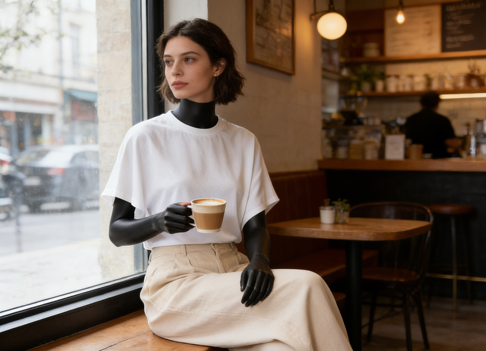 Women's New Arrival Solid Colour Pure Cotton Crew Neck Pullover Short-Sleeved Loose-Fit Waist-Defining Cropped Top with Exposed