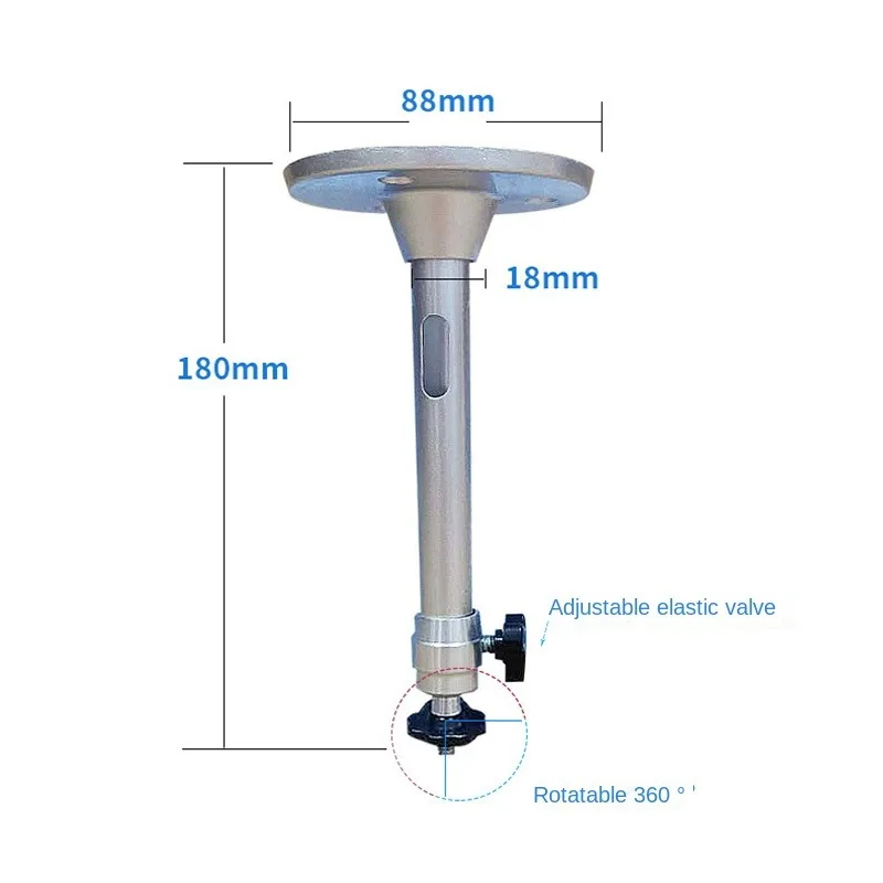 Staffa per proiettore portatile 360 °   Supporto per proiettore girevole per montaggio a parete a soffitto in alluminio compatibile per proiettore a fascio HY300 HY320