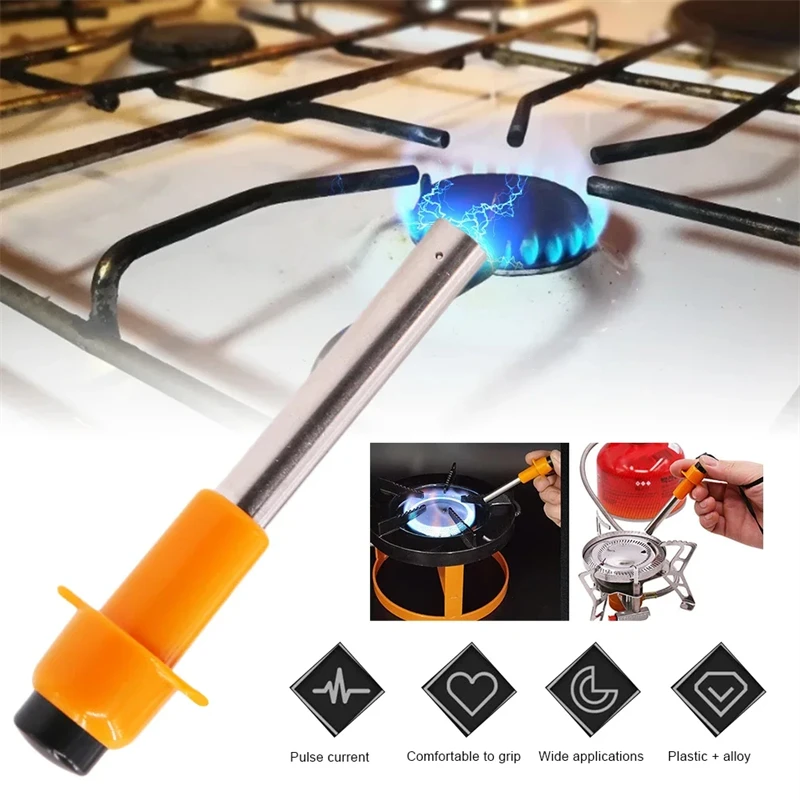 Encendido de pulso para cocina, estufa de barbacoa al aire libre, encendedor eléctrico piezoeléctrico, dispositivo encendedor portátil, accesorios de acampada, novedad de 2024