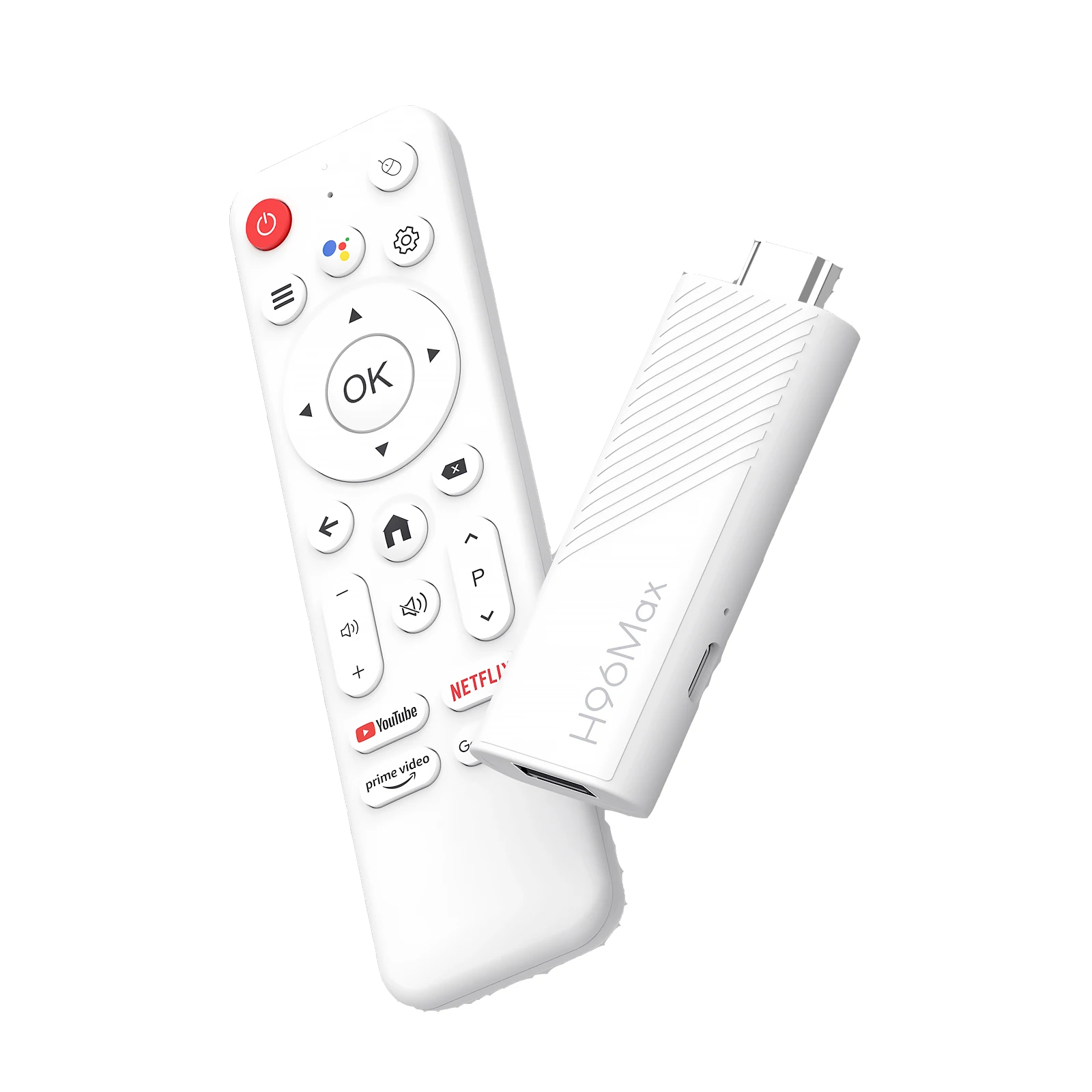 H96 Max Android TV Stick Quad Core H313 ROM 8G 16G 2.4G 5G Wifi6 3D HD