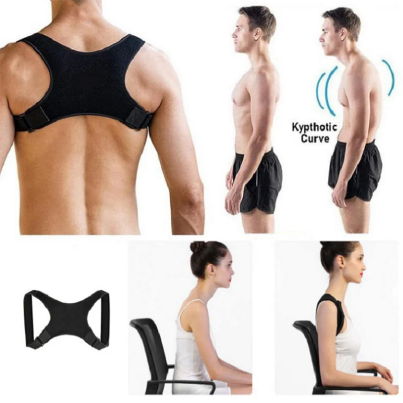 Corrector de postura ajustable, soporte médico para espalda, Corrector de soporte para hombros, prevención de espalda jorobada, cuidado de la salud