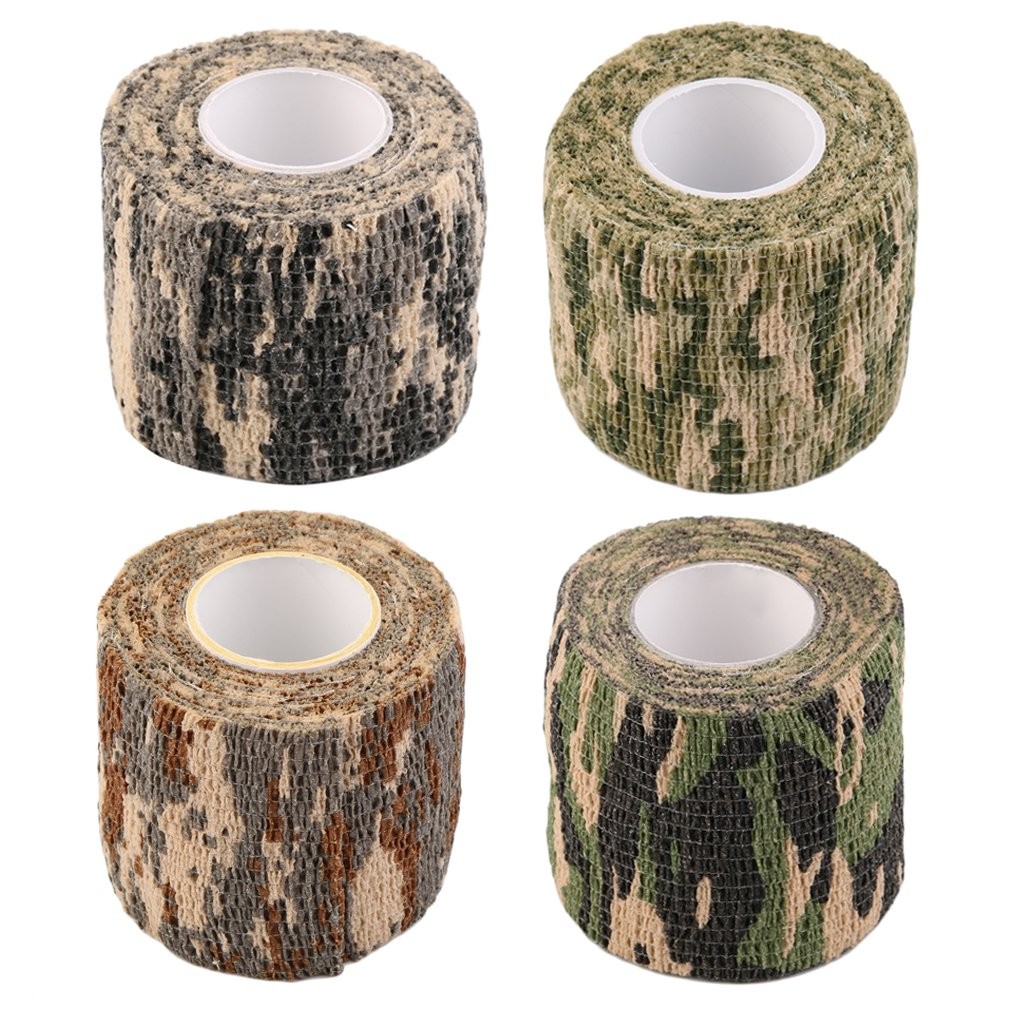 1pc Camouflage Unsichtbare Band Camo Form Wiederverwendbare Selbst Cling Camo Jagd Gewehr Stoff Band Wrap Outdoor Camping Zubehör