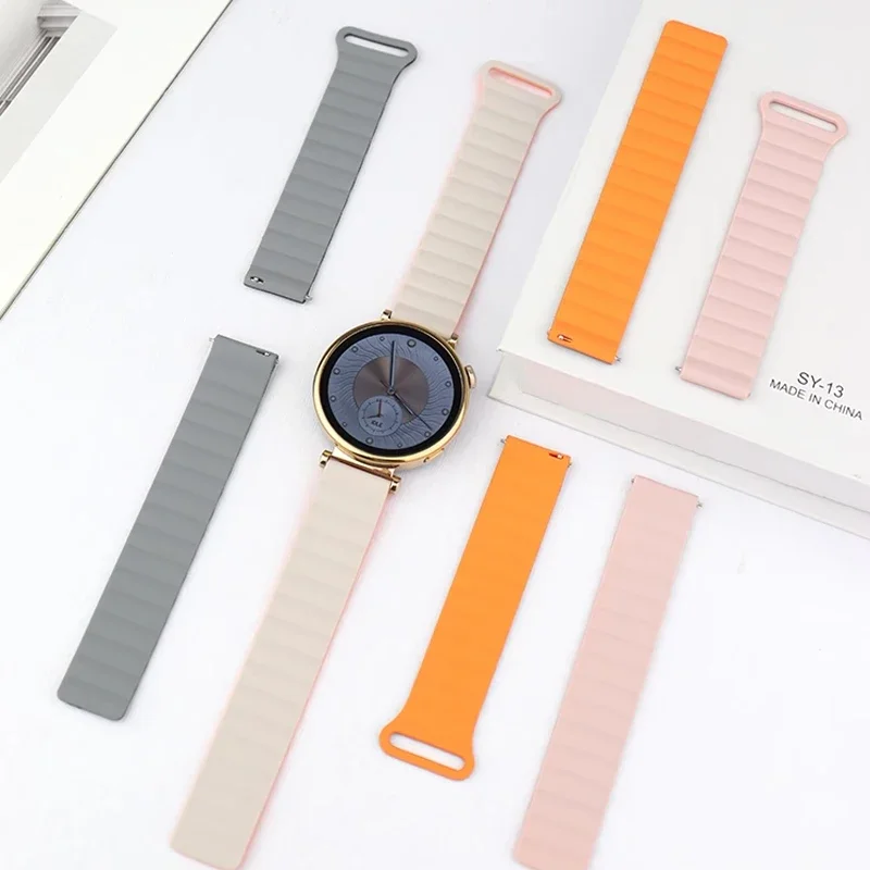 Correa de bucle magnético para Samsung Galaxy Watch 7 6 5 4 40MM 44MM 4 6 Classic 46 42 43 47mm 5 Pro Band silicona 20mm 22mm
