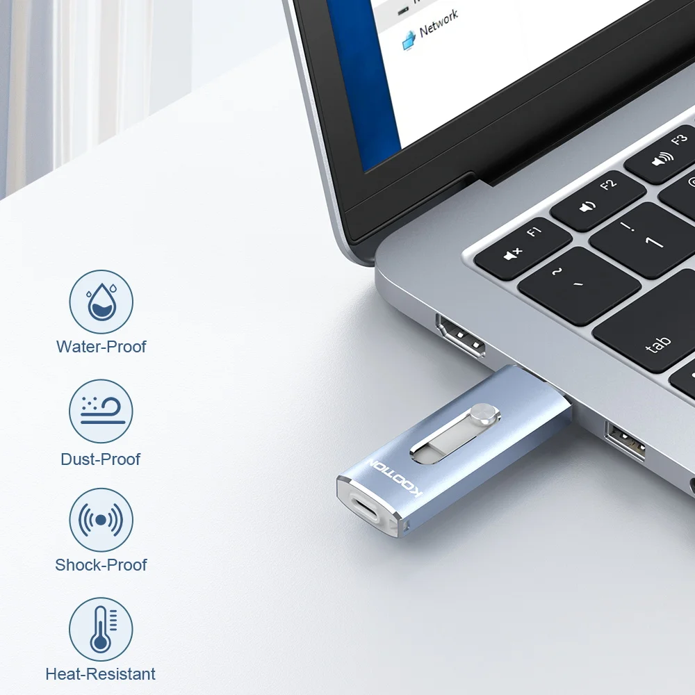 флешка usb 3 0,Флеш-накопитель KOOTION U21 USB C флэшка, флеш-накопитель 3,0 OTG Type C флешка на 128 гб, 32 ГБ, 64 ГБ, 256 ГБ флеш накопитель, Android-смартфоны, планшеты, компьютеры