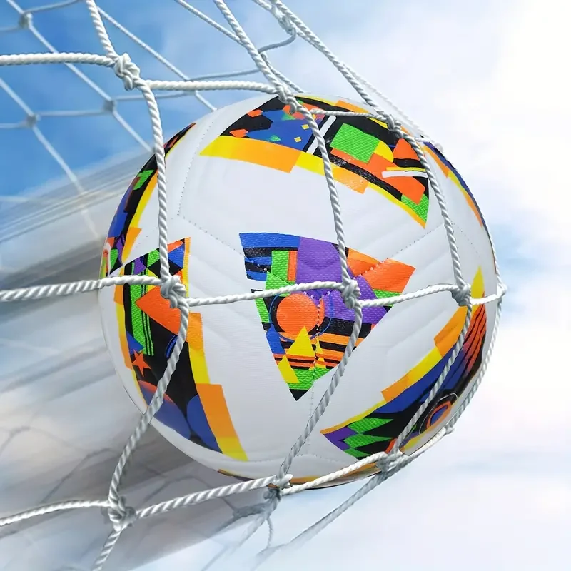マシンステッチサッカーボール、標準サイズ5、PU素材、スポーツリーグ、試合、サッカートレーニングボール、1個