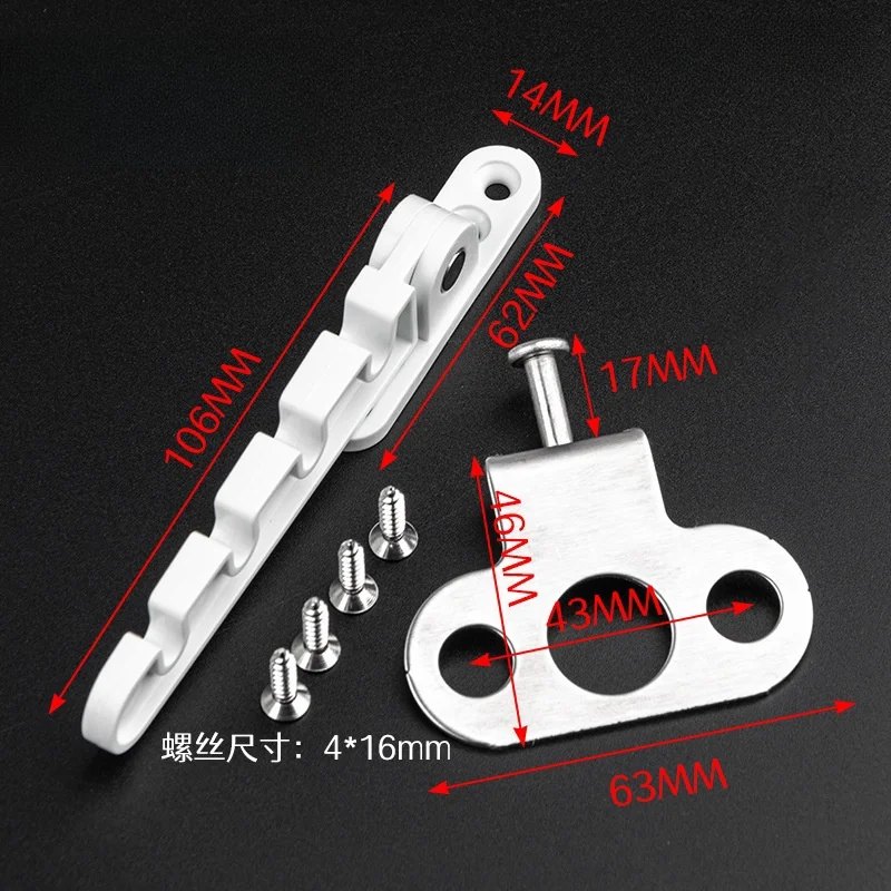 New Inner Window Limiter Latch Position Stopper Casement Wind Brace Home Security Door Windows Sash Lock Child Safety Protection