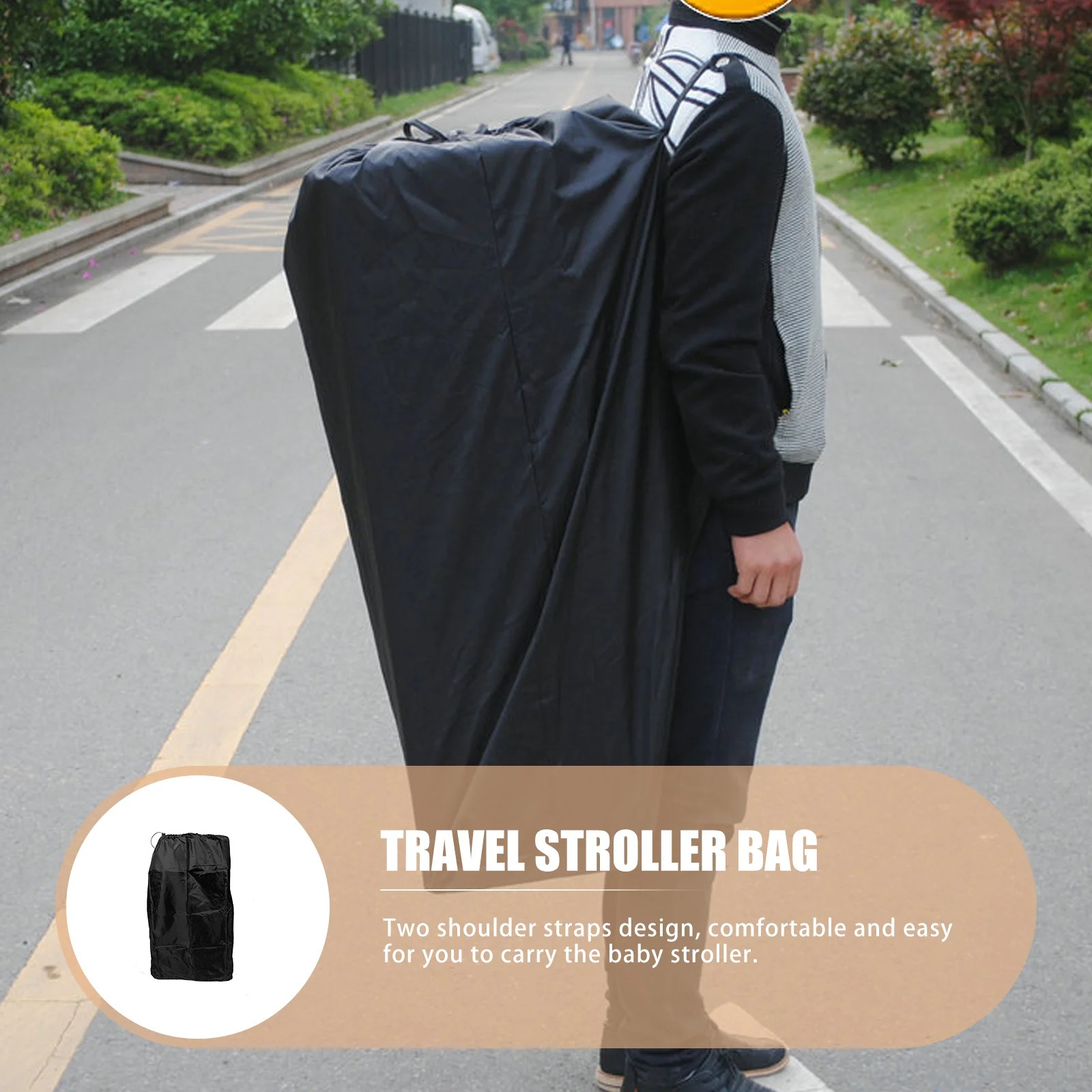 Grande Prático Suave Stroller Travel Bag Stroller Capa para Viagem Stroller Check Bag para Avião