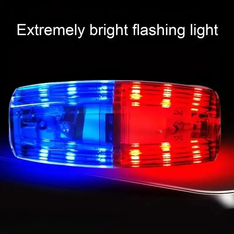 Red Blue LED Shoulder Warning Light Police Shoulder Clip Light Sanitation Worker Signal Strobe Lamp Safety Patrol Alarm Flash