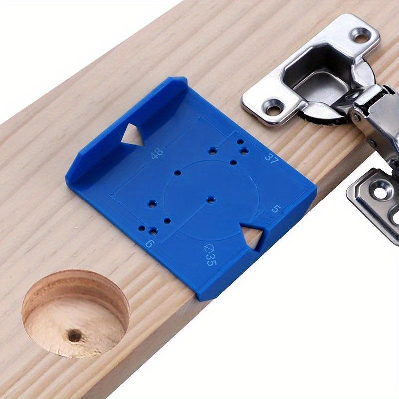 35/40mm Hinge Drilling Locator Cabinet Door Punching Positioning Ruler Template Carpentry Hinge Installation Auxiliary Tool