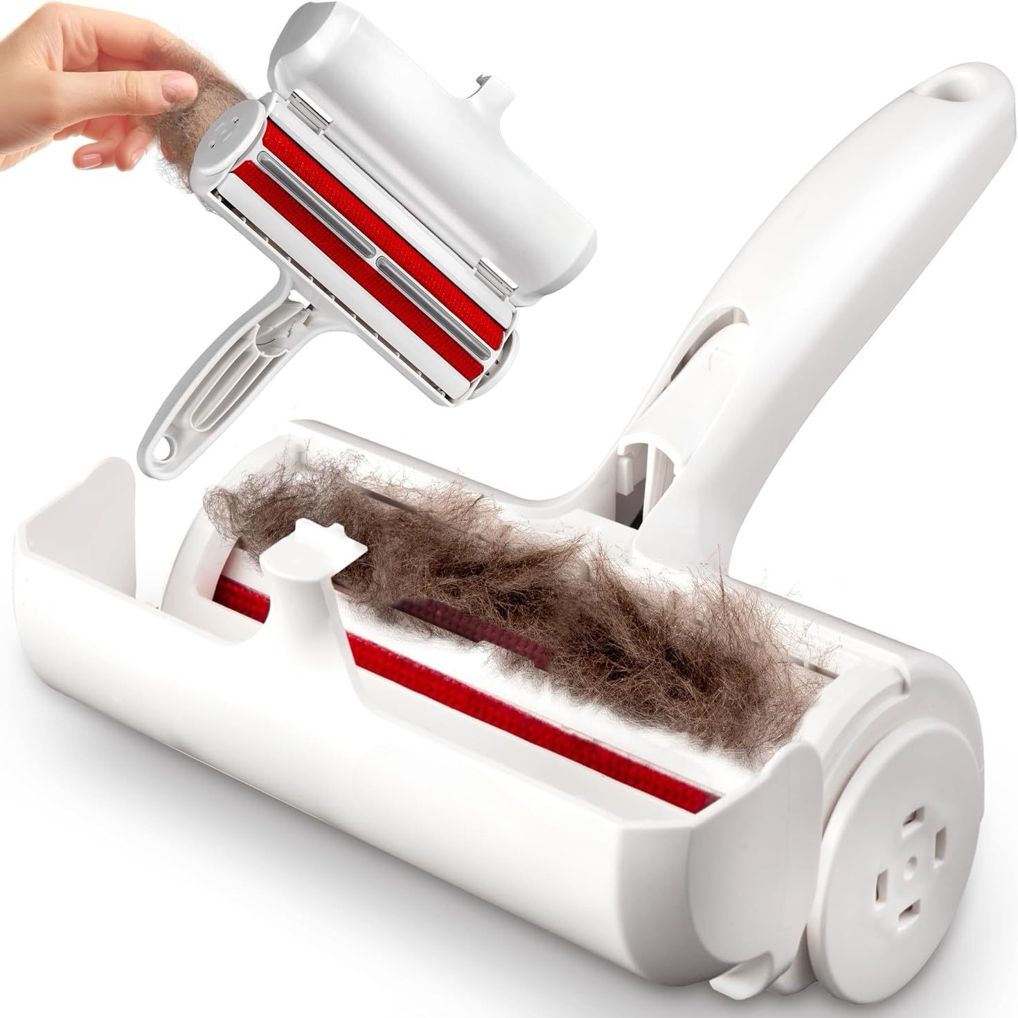 Huisdier Haar Roller Remover Lint Brush 2-Way Hond Kat Kam Tool Handig Schoonmaken Hond Kat Bont Borstel basis Meubelen Bank Kleden